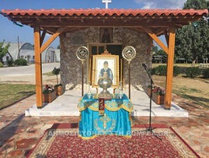 Ο Ναός του Οσίου Παισίου του Αγιορίτου στο στρατόπεδο του Αμπελώνος Λαρίσης